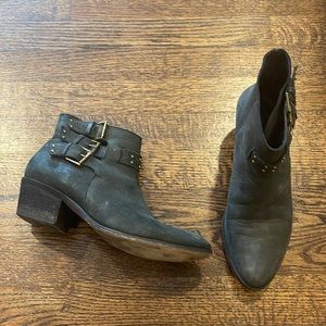 Joie Black Leather Booties